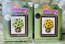 Vintage Jiffy Stitchery Crewel Kits Betty Miles Lot Of 2 New #248 And #249 picture