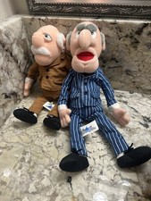 Muppet Vision 3D Statler And Waldorf Plush Toys Jim Henson Vinage NWT RARE picture