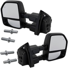 Towing Mirrors Set of 2  Driver & Passenger Side Heated for F350 Truck F250 Pair picture