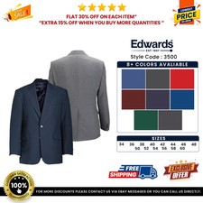 Edwards Garments 3500 Men's Two Button Fully Lined Single-Breasted Blazer Coat picture