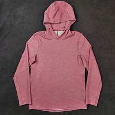 Lululemon Shift Stitch Hoodie Mens Extra Small Heathered Pink Blossom Pullover picture