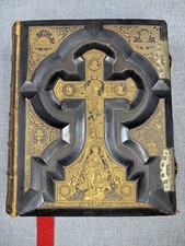 Rare 1883 Duoay-Rheims Illustrated Catholic Holy Bible  picture