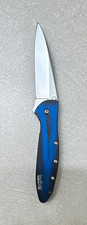 ⭐️ Rare Kershaw Leek 1660BB Assisted Flip SS Blue/Black UrbanEDC May 07 stamped  picture