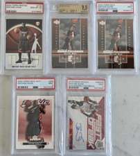 Dwyane Wade Graded Card Lot (5) PSA/BGS - 2003-04 UD/Topps, 2019 Mosaic Auto picture