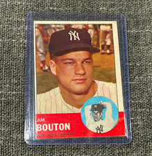 Topps 1963 Jim Bouton Rookie Base Set #401 New York Yankees Baseball Card picture
