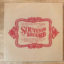 SLEEVE THE BEATLES SOUVENIR RECORD KFWB/98 WALLICHS MUSIC CITY CAPITOL 1964 picture