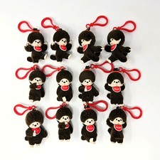Monchhichi Flocked Collection Hangers - Complete Set of 12 New Loose Clips picture
