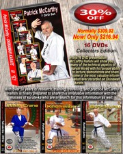 OKINAWAN KARATE Patrick McCarthy (Hanshi) 16 DVD Set Bundle 30% OFF SPECIAL picture