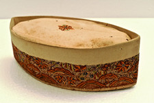 Antique Marathi Boat Cap Kashmiri Hand Embroidery Dharsi Brothers Bombay 1930s picture