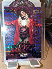 Upper Deck 2024 Allure AEW Julia Hart #35 Purple Diamond Serial /10 BOOKEND picture