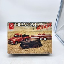 UH 1/25 AMT Diamond In the Rough 53 Ford Pickup 40 Sedan Trailer Model Kit New picture