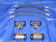 4 Wheel Cylinders & Brake Hoses for 1958 1959 Cadillac NEW 58 59 picture