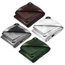 Super Heavy Duty Poly Tarp 5/10/12/16/18/20Mil Waterproof Canopy Cover Tarpaulin picture