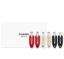 CHANEL Beauty Hair Clip Set Accessory No Bend Hair Clip Black / White / Red picture