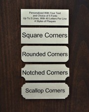1x4 Custom Engraved Sublimation Gold Color Plate Plaque Name Tag Trophy Flag picture