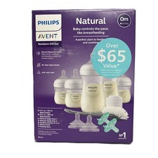 Philips Avent Natural Response Newborn Gift Set 5 Bottles SCD838/02 BPA-Free picture