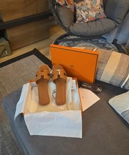 Hermes Oran Gold - Womens Sandals picture