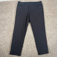 Lululemon ABC Classic Fit Pant Obsidian Black Warpstreme Mens 36 LM5833 picture