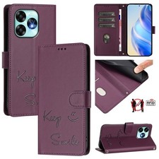 For Umidigi A15 / A15C / A15T Smile Embossing RFID Leather Phone Case cover picture