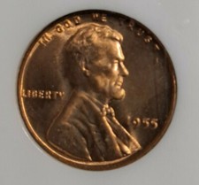 1955-P Lincoln Wheat Cent - Gorgeous Gem BU Red- Eye Appeal-d4941dcxx picture
