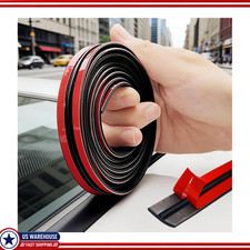 16.4Ft T-Seal Sunroof Rubber Trim, Cuttable Windshield Seal Strip Dust/Water/Win picture