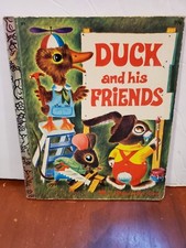 Duck And His Friends, A Little Golden Book, 1949, 1973 VINTAGE R. Scarry picture
