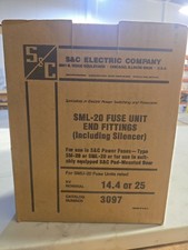 S&C SML-20 Fuse Unit End Fittings Including Silencer S&C 14.4KV 25KV 3097 picture