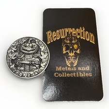 2024 Killer Pumpkin .999 Silver High Relief 28 Grams Resurrection Metals SN #1 picture
