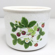 Portmeirion Summer Strawberries Planter Pot England Crock Bowl picture