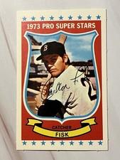 1973 Kellogg's Pro Super Star Baseball Card Carlton Fisk Boston Red Sox #27 picture