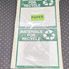 Recycle Paper Safety Sign – Materials for Recycling – MPN WLB850 picture