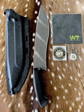 Work Tuff Gear Mad Dog (K329) Tiger Stripes Black Textured G10 Grip White Liner picture
