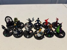 Wizkids Large Mixed Heroclix lot with cards, Marvel and DC, OVER 150+ CLIX picture