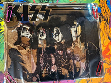 KISS DESTROYER ERA VINTAGE 1976 ROCK n ROLL MYLAR FOIL NOS POSTER -NICE picture