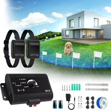 For 2 Dogs Safe Electric Dog Fence Pet Containment System Shock Collars New US picture