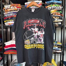 Vintage 1999 NFL Atlanta Falcons NFC Champions Player Graphic shirt VK17250 picture