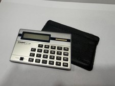 Casio LC-785 Electronic Calculator Slim Card with Case Vintage 1981-82 Japan picture