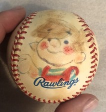 Ron Ferdinand Denis the Menace Signed Rawlings Baseball Multiple Sketches picture