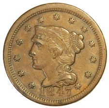 1847 1C BN Braided Hair Cent - Choice AU- SMH  1718 picture