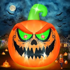 Kalolary 15 FT Giant Halloween Inflatable Pumpkin Outdoor Big picture