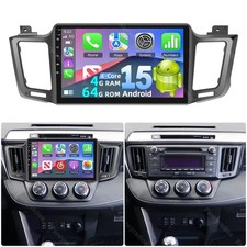4G+64G Android 15 Apple Carplay Car Stereo GPS Radio For Toyota RAV4 2013-2018 picture
