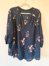 Torrid Floral Blouse Size 4 picture