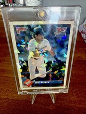 RARE 1/1 CRACKED ICED Mike Piazza Rookie RC 1993 Donruss LA Dodgers #209 CUSTON picture