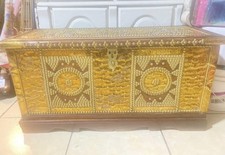 This is a rare 19th-century Zanzibar dowry chest picture