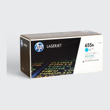 New Open Box HP 655A Cyan Original LaserJet Toner Cartridge, CF451A picture