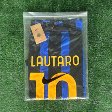 Nike Inter Milan Lautaro Martinez #10 Short Sleeve Soccer Jersey Blue size L picture