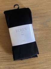J.Crew Black Tights Women’s Size Small NWT Opaque Stretch Style 68018 picture