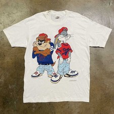 Vintage Vintage 90s Looney Tunes Bugs Taz Reprint Shirt AN54996 picture