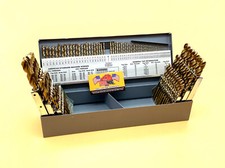 Drill Hog USA 115 Pc Drill Bit Set Letter Number COBALT M42 Lifetime Warranty picture