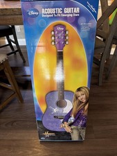 Disney Hannah Montana Washburn 3/4 Acoustic Guitar Purple 6 String 2008 Hardwood picture
